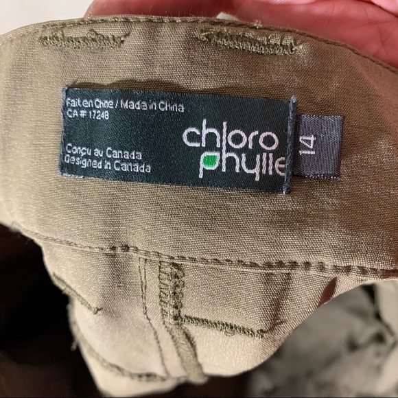 CHLOROPHYLLE Rally Women's Sz 14 Hiking Cargo Shorts Brown Tan pockets 14 - Picture 10 of 12